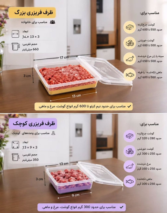 ظروف فریزری