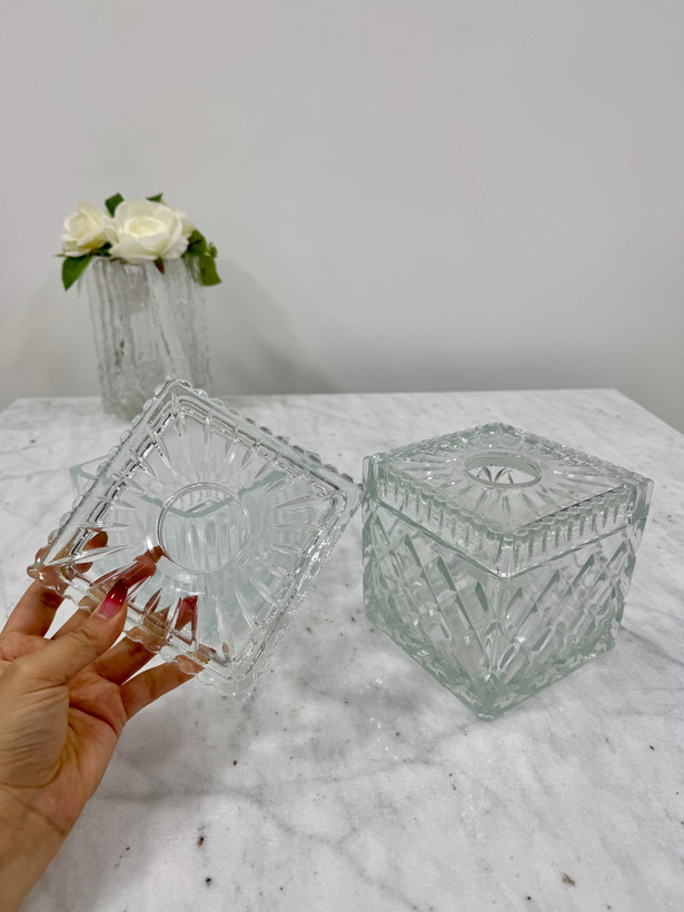 جا دستمال کاغذی کریستالی